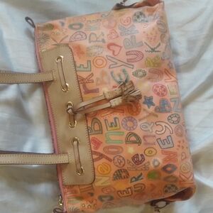 SOLD ON MER- DO NOT BUY!!!!  Vintage Dooney & Bourke Pink Rainbow Handbag